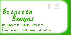 brigitta banyai business card