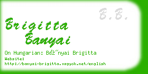 brigitta banyai business card